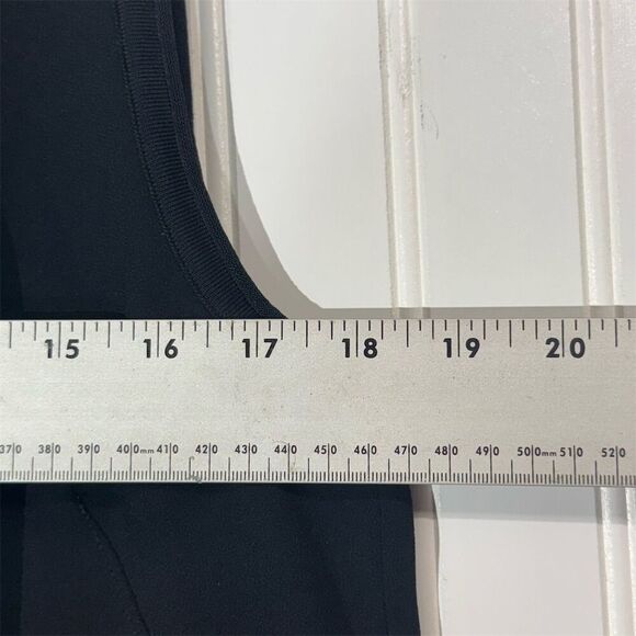 Rag & Bone Black Sleeveless Tank Top L Contrast Trim Minimalist Quiet Luxury - Picture 3 of 8